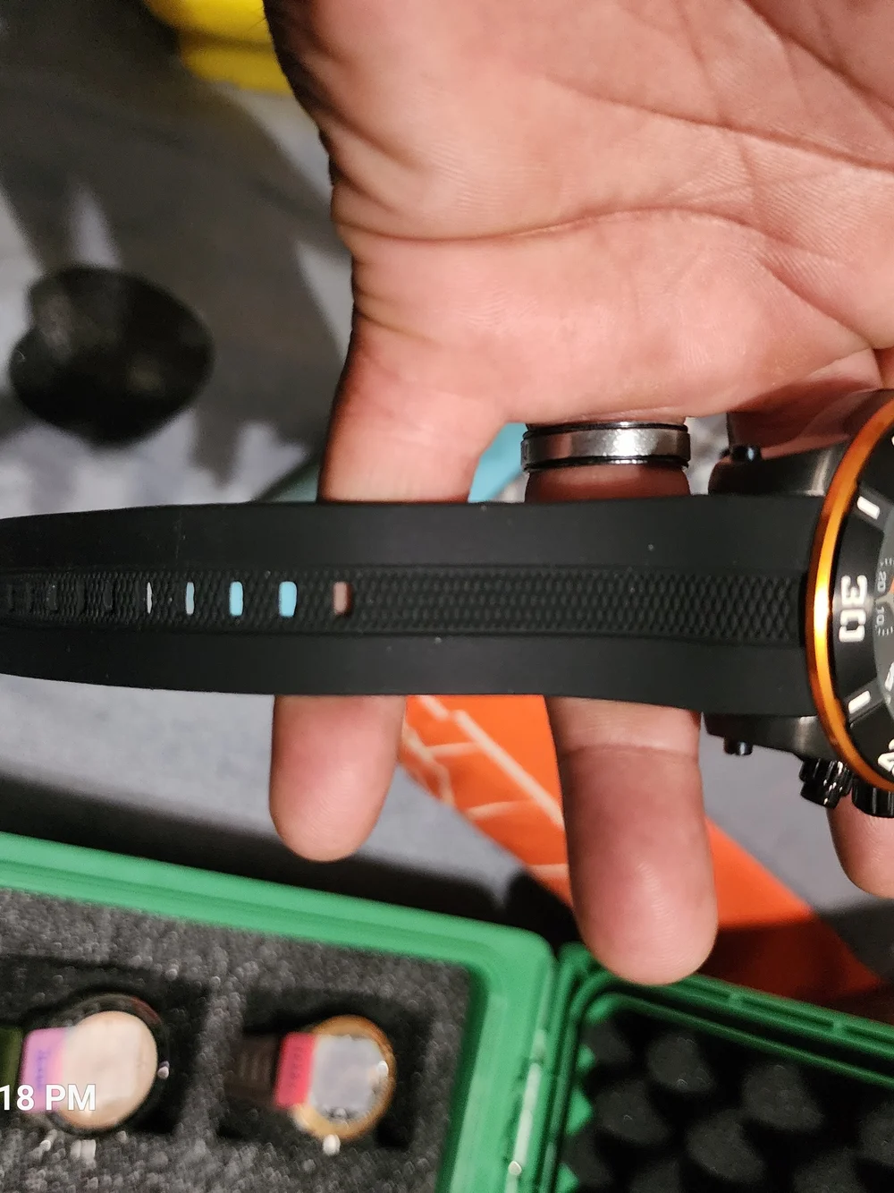 Invicta Black and Orange Sport Chronograph Watch